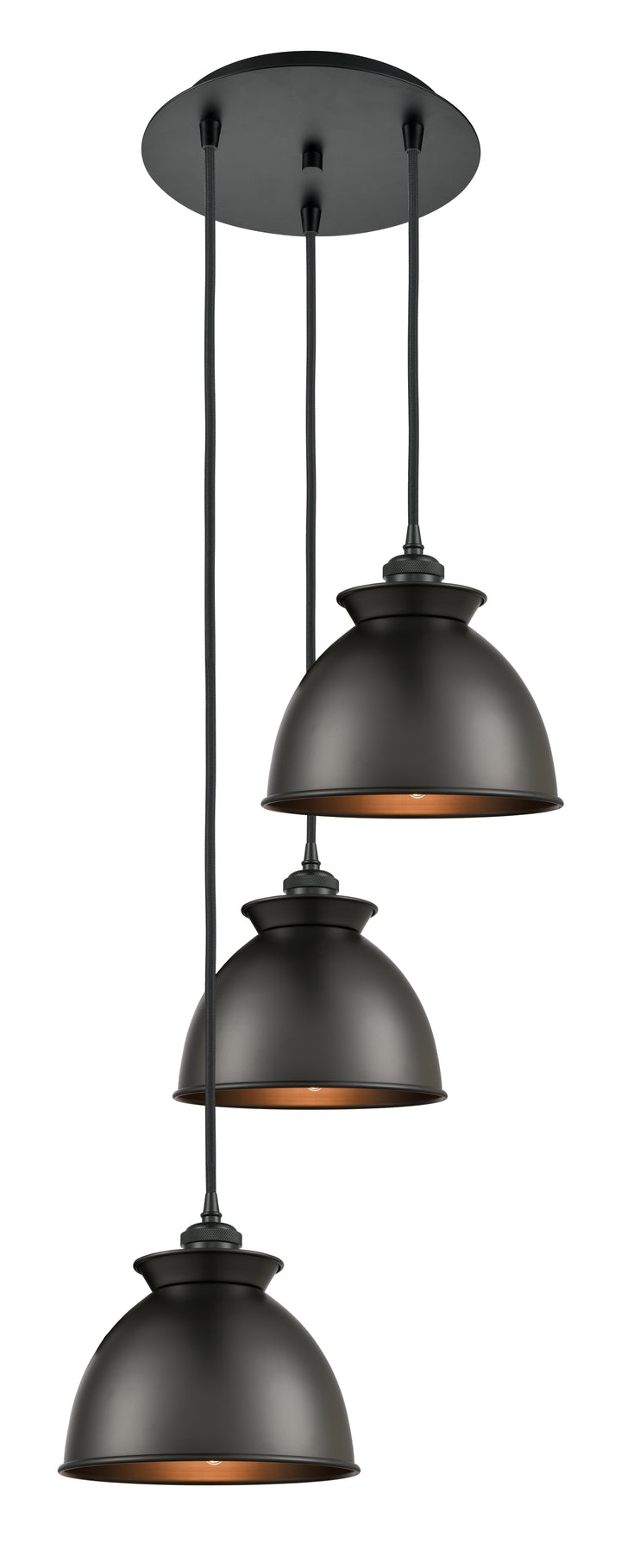 Innovations Lighting Adirondack 8" Multi Pendant Pendants Innovations Lighting Matte Black  