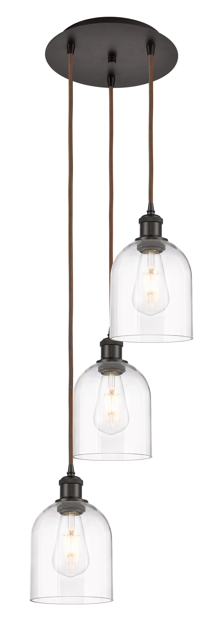 Innovations Lighting Bella 6" Multi Pendant Pendants Innovations Lighting Oil Rubbed Bronze Clear ; Glass Type: Clear 