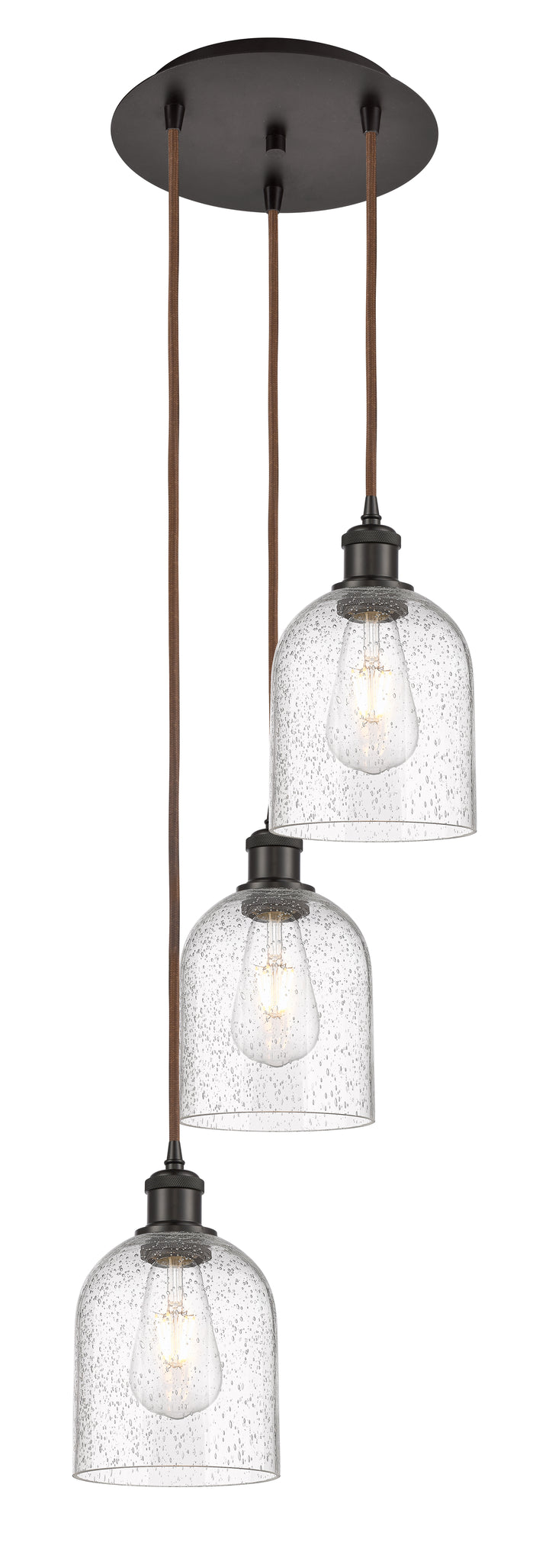 Innovations Lighting Bella 6" Multi Pendant Pendants Innovations Lighting Oil Rubbed Bronze Seedy ; Glass Type: Transparent 