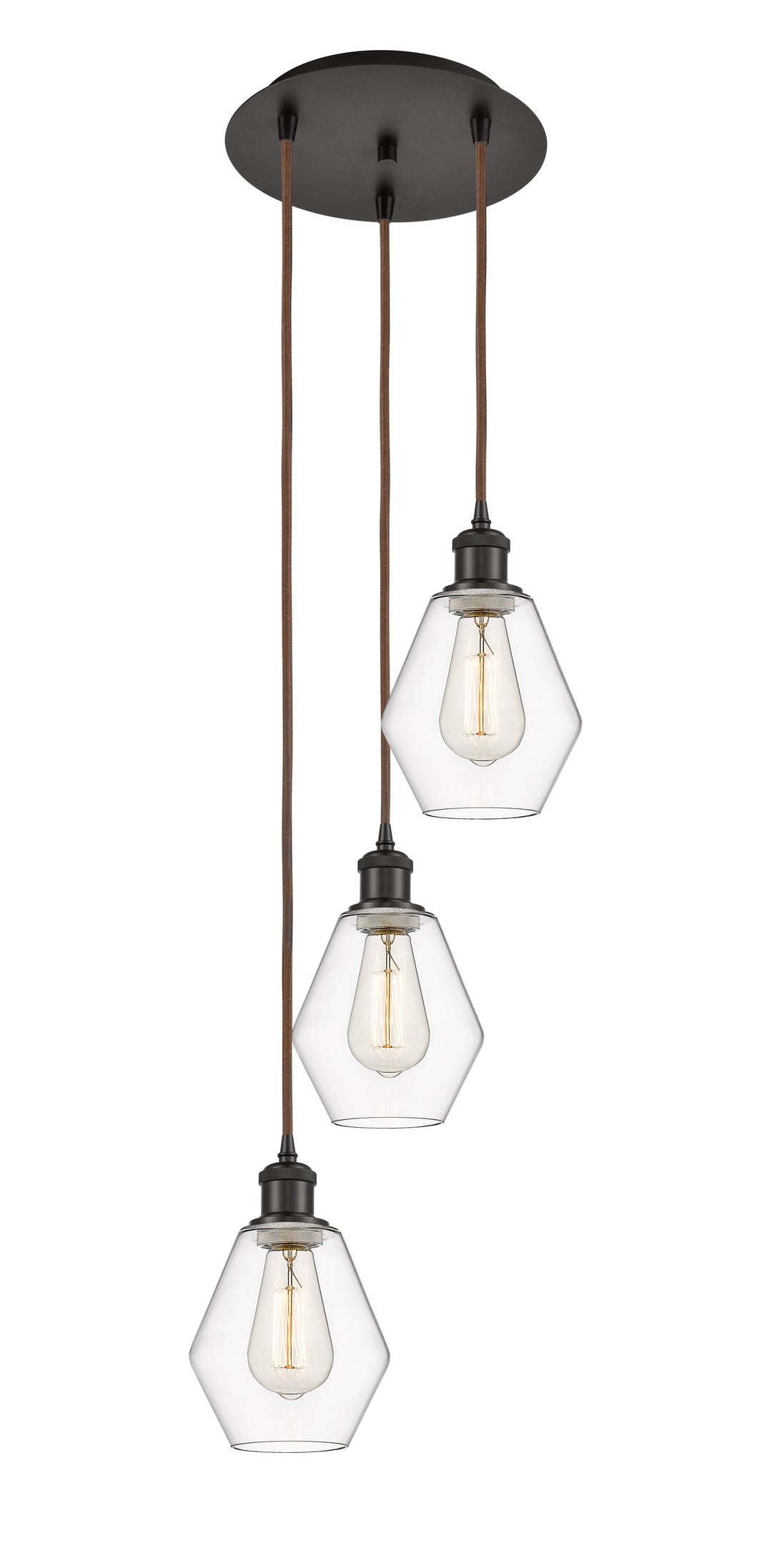 Innovations Lighting Cindyrella 6" Multi Pendant - Oil Rubbed Bronze Pendants Innovations Lighting Clear ; Glass Type: Clear  