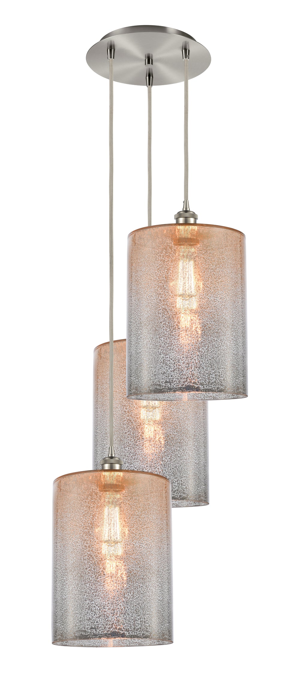 Innovations Lighting Cobbleskill 9" Multi Pendant - Brushed Satin Nickel Pendants Innovations Lighting Mercury ; Glass Type: Mercury; Water  