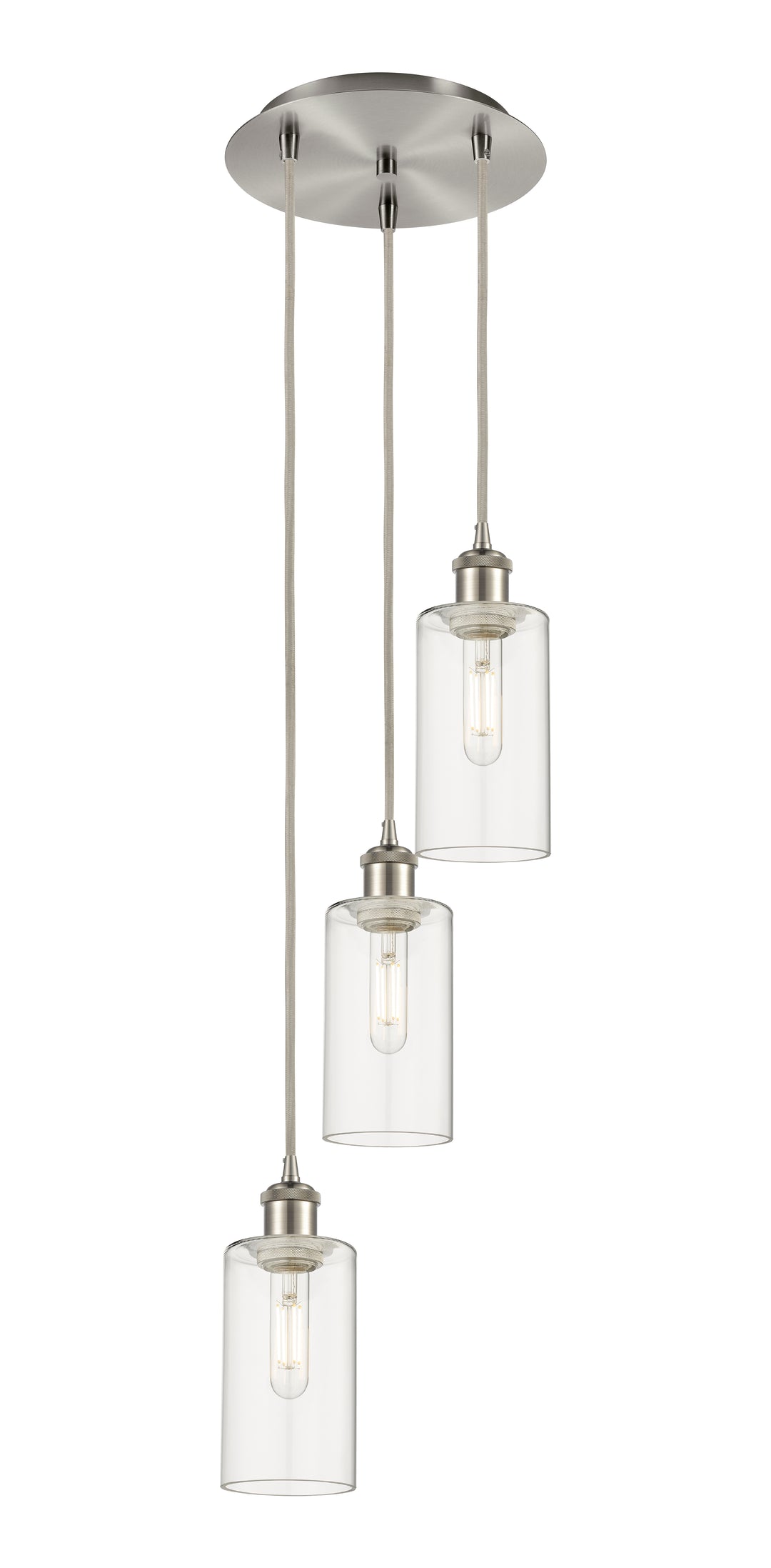 Innovations Lighting Crown Point 5" Multi Pendant - Brushed Satin Nickel