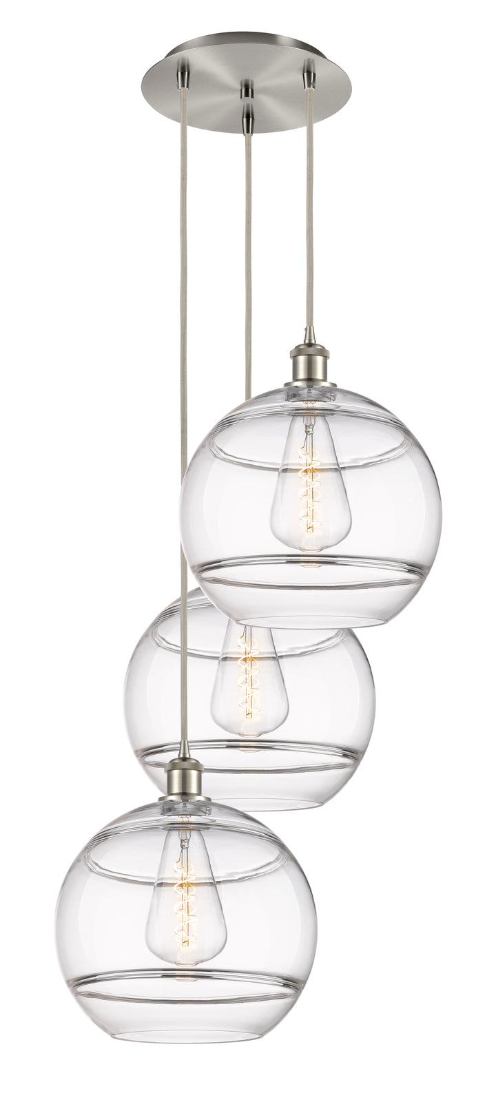 Innovations Lighting Rochester 12" Multi Pendant - Brushed Satin Nickel