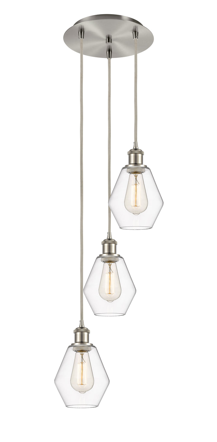 Innovations Lighting Cindyrella 6" Multi Pendant - Brushed Satin Nickel Pendants Innovations Lighting Clear ; Glass Type: Clear  