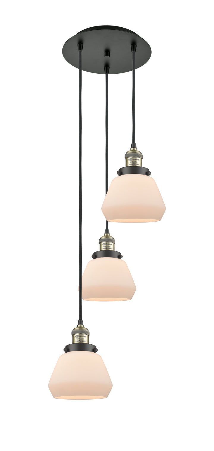 Innovations Lighting Fulton 7" Multi Pendant - Black Antique Brass