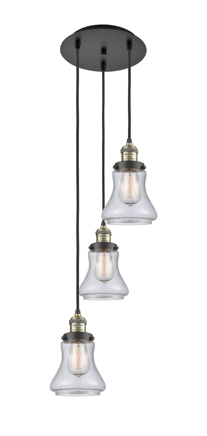 Innovations Lighting Bellmont 6" Multi Pendant Pendants Innovations Lighting Black Antique Brass Seedy ; Glass Type: Seedy 