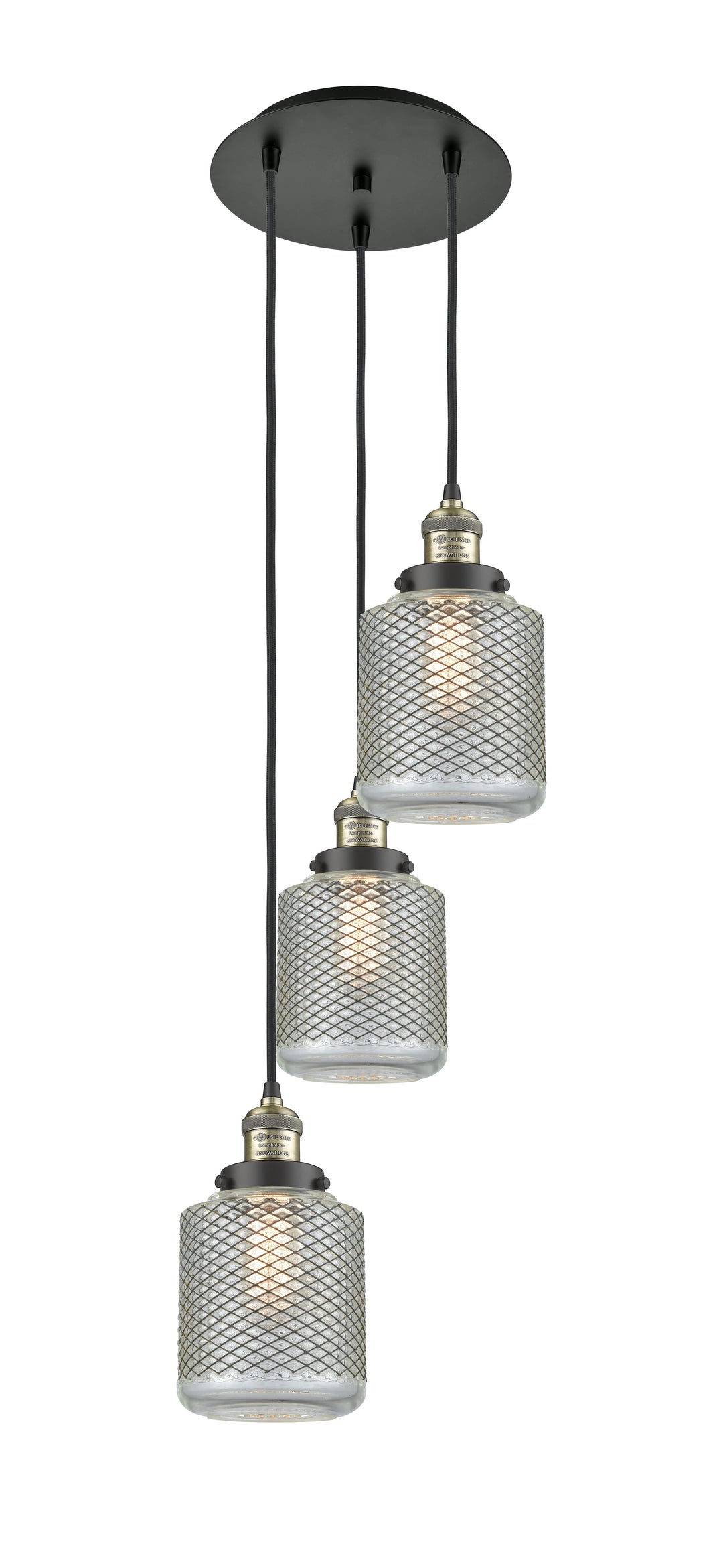 Innovations Lighting Stanton 6" Multi Pendant - Black Antique Brass