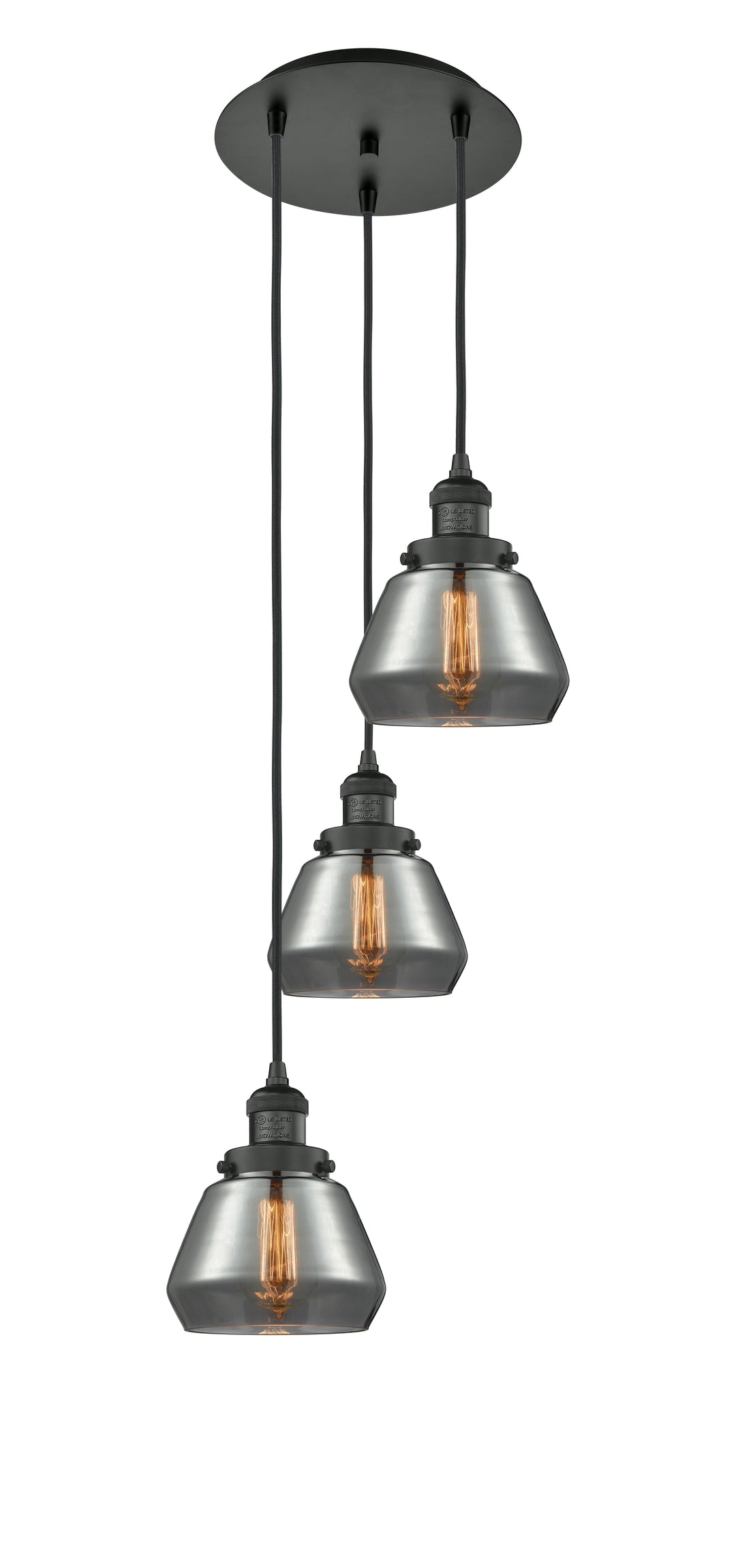 Innovations Lighting Fulton 7" Multi Pendant - Matte Black