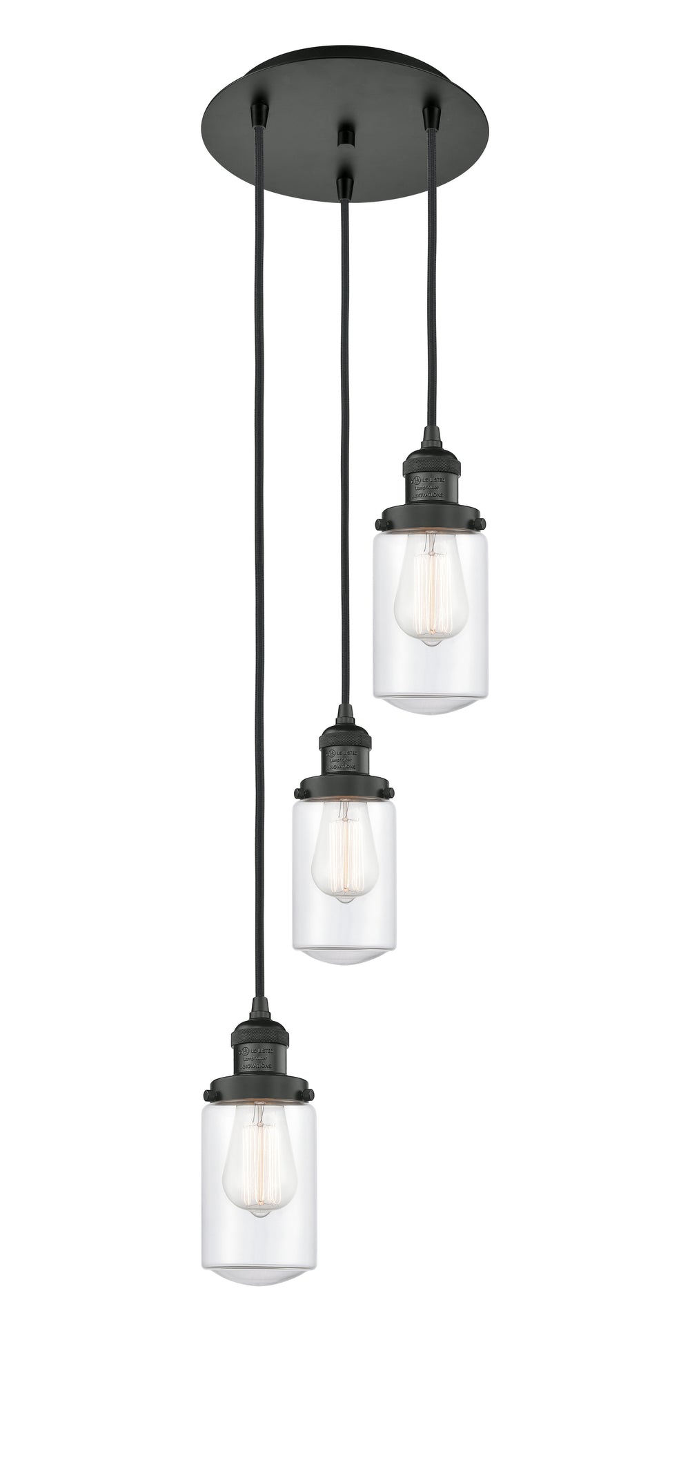 Innovations Lighting Dover 4.5" Multi Pendant - Matte Black