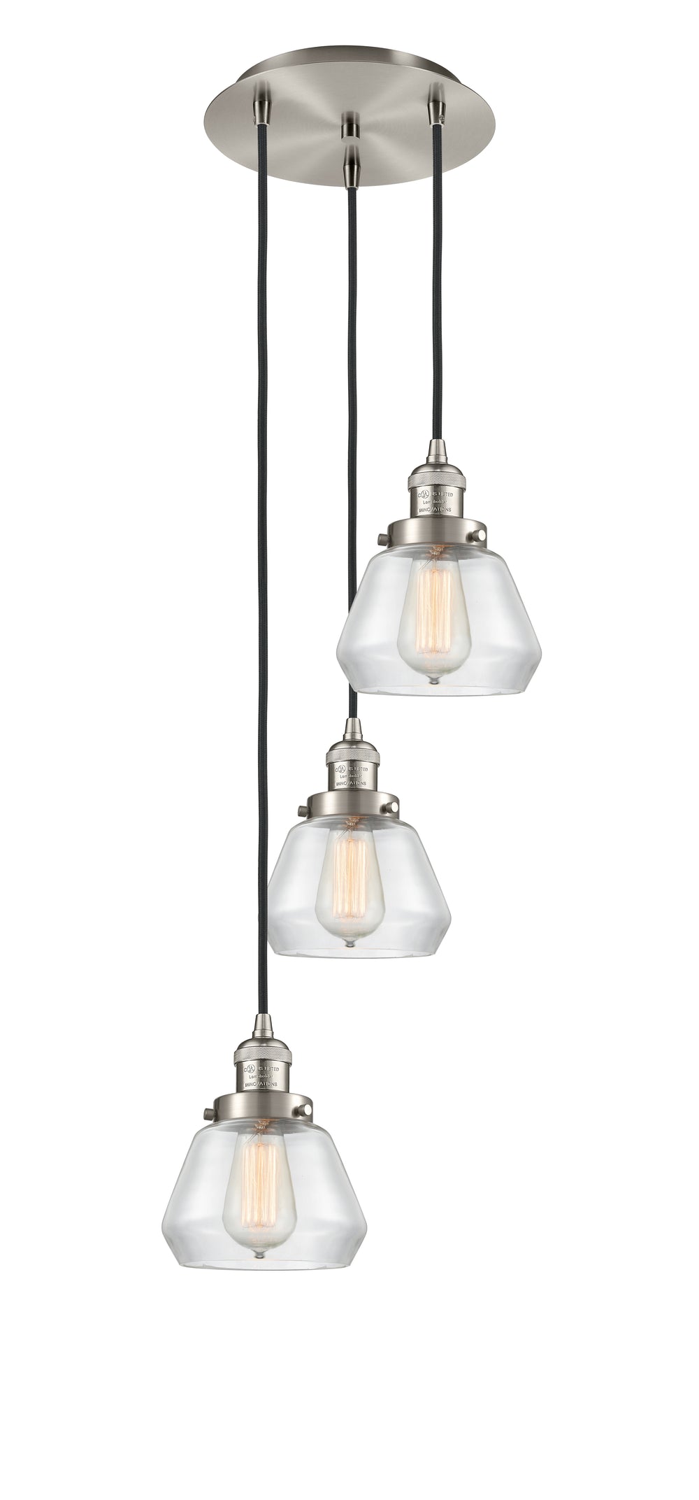 Innovations Lighting Fulton 7" Multi Pendant - Brushed Satin Nickel