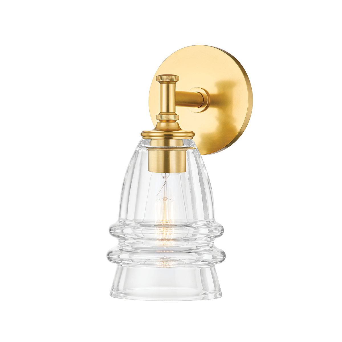 Hudson Valley Lighting Newfield Wall Sconce Sconce Hudson Valley Lighting Aged Brass  