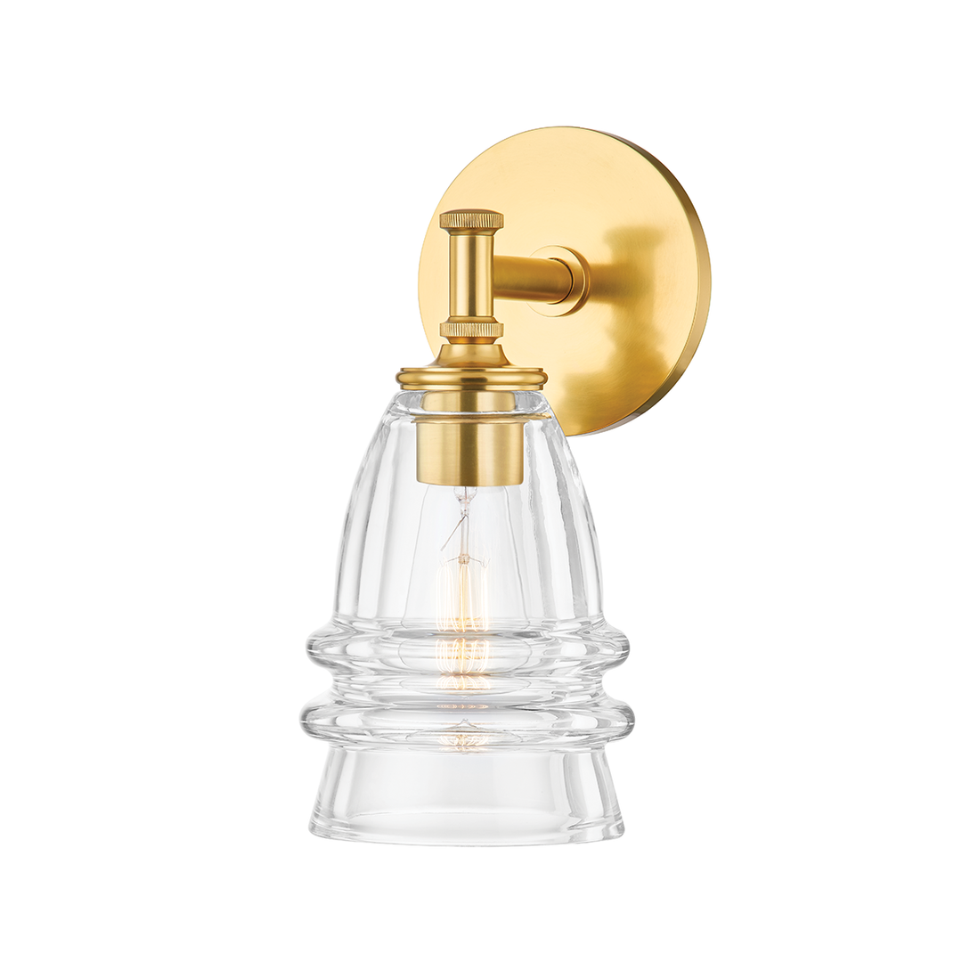 Hudson Valley Lighting Newfield Wall Sconce Wall Sconces Hudson Valley Lighting Aged Brass  