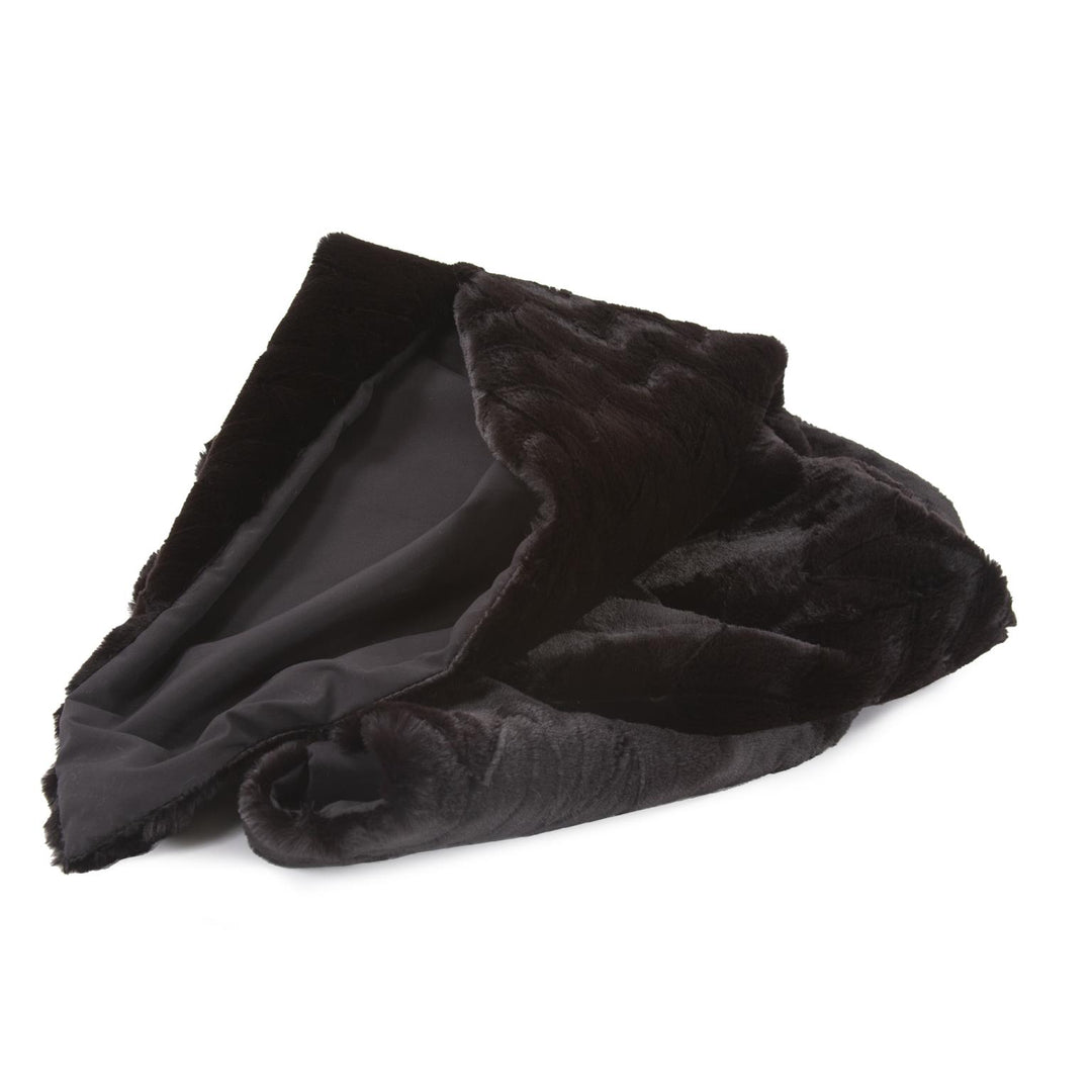 Howard Elliott Collection Throw Angora Ebony