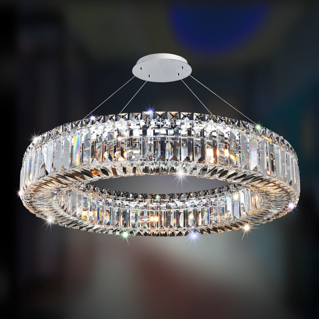 Allegri  Rondelle 26 Inch Pendant Pendants Allegri Chrome  