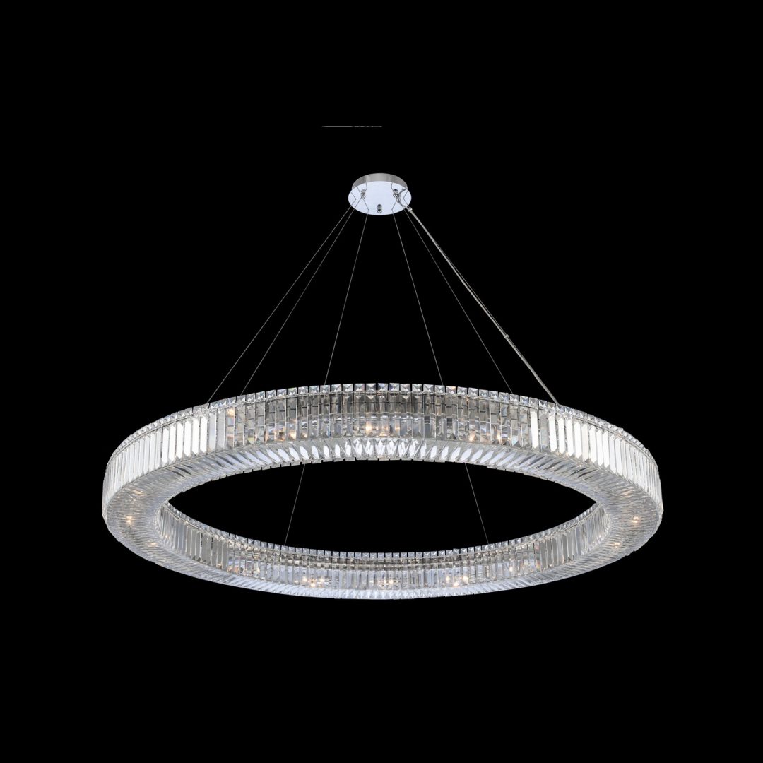 Allegri  Rondelle 60 Inch Pendant Pendants Allegri Chrome  