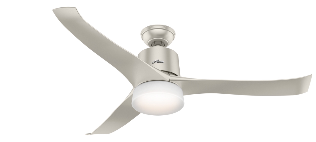 Hunter 54 inch Wi-Fi Symphony Ceiling Fan with LED Light Kit and Handheld Remote Indoor Ceiling Fans Hunter   