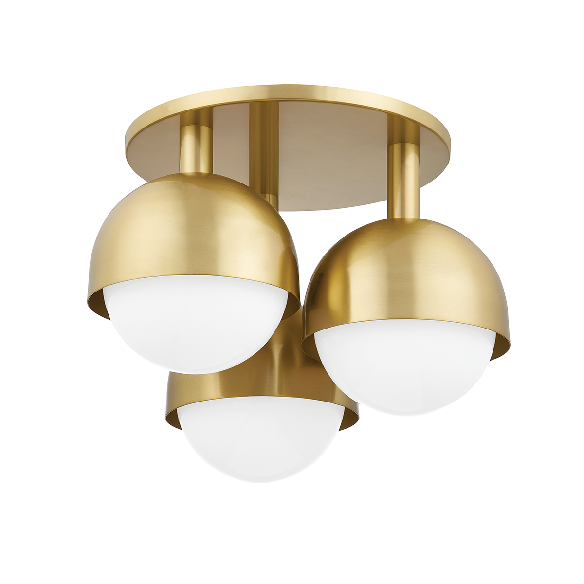 Hudson Valley Lighting Foster Semi Flush Semi Flush Hudson Valley Lighting Aged Brass  