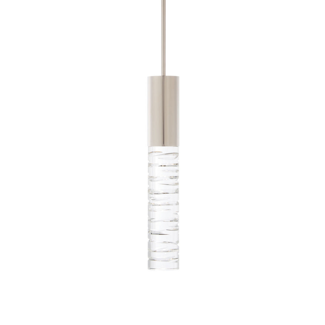 Schonbek Beyond  Cru 14in Mini Pendant Mini-Pendants Schonbek Beyond Polished Nickel OPTIC CRYSTAL 