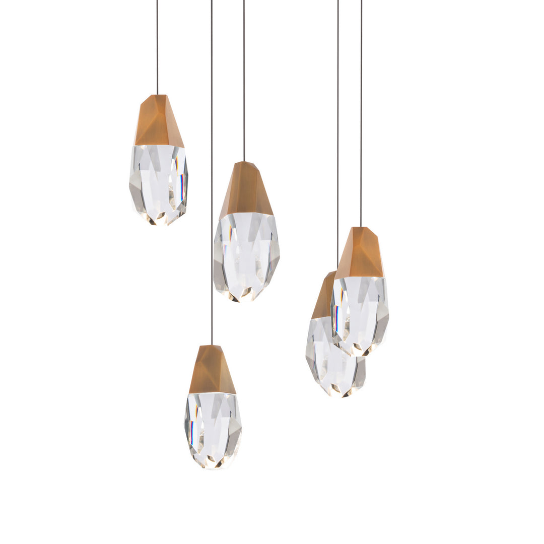 Schonbek Beyond  Martini 15 Light Multi-Light Pendant Pendants Schonbek Beyond Aged Brass OPTIC CRYSTAL 