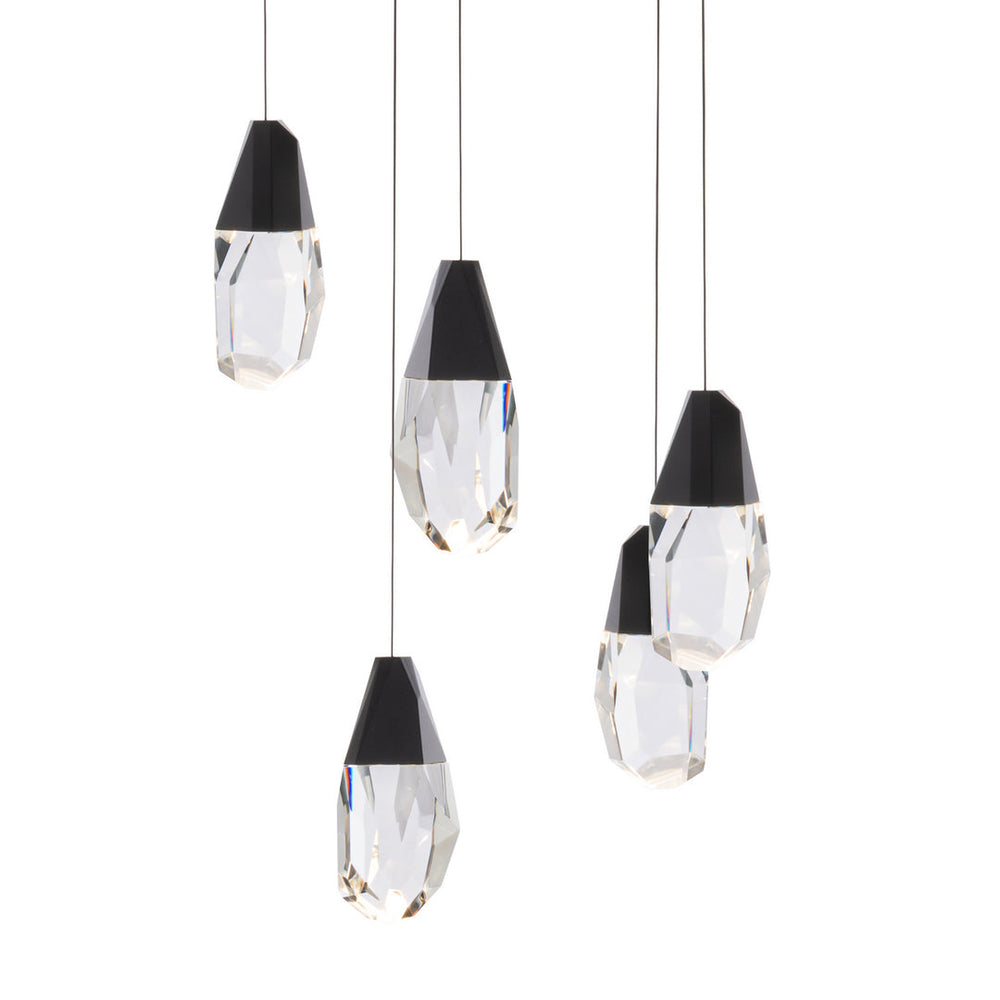 Schonbek Beyond  Martini 25 Light Multi-Light Pendant Pendants Schonbek Beyond Black OPTIC CRYSTAL 