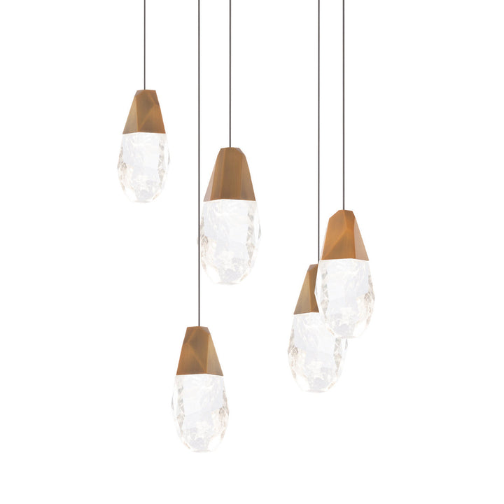 Schonbek Beyond  Martini 25 Light Multi-Light Pendant Pendants Schonbek Beyond Aged Brass OPTIC HAZE 