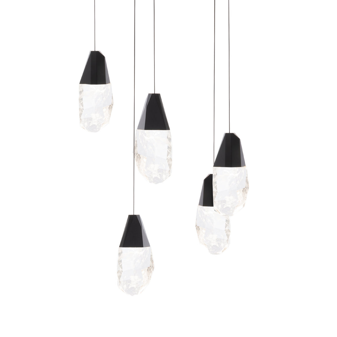 Schonbek Beyond  Martini 15 Light Multi-Light Pendant Pendants Schonbek Beyond Black OPTIC HAZE 