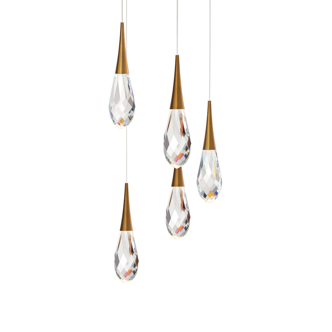 Schonbek Beyond  Hibiscus 25 Light Multi-Light Pendant Pendants Schonbek Beyond Aged Brass OPTIC CRYSTAL 