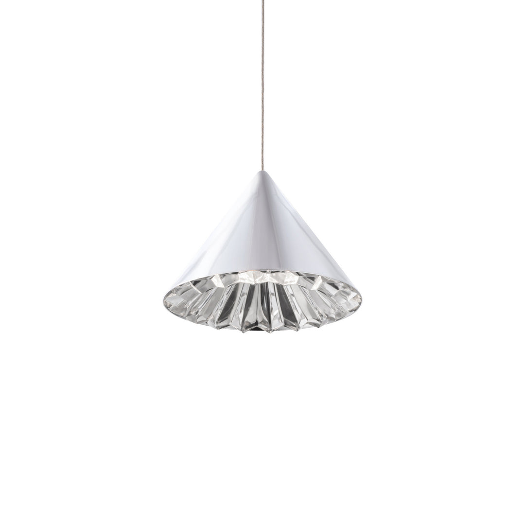 Schonbek Beyond  Primrose 8in Mini Pendant Mini-Pendants Schonbek Beyond Chrome OPTIC CRYSTAL 