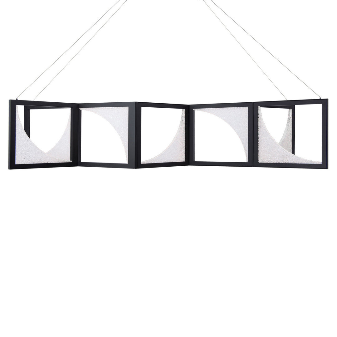 Schonbek Beyond  Luna 61in Linear Pendant Pendants Schonbek Beyond Black RADIANCE 