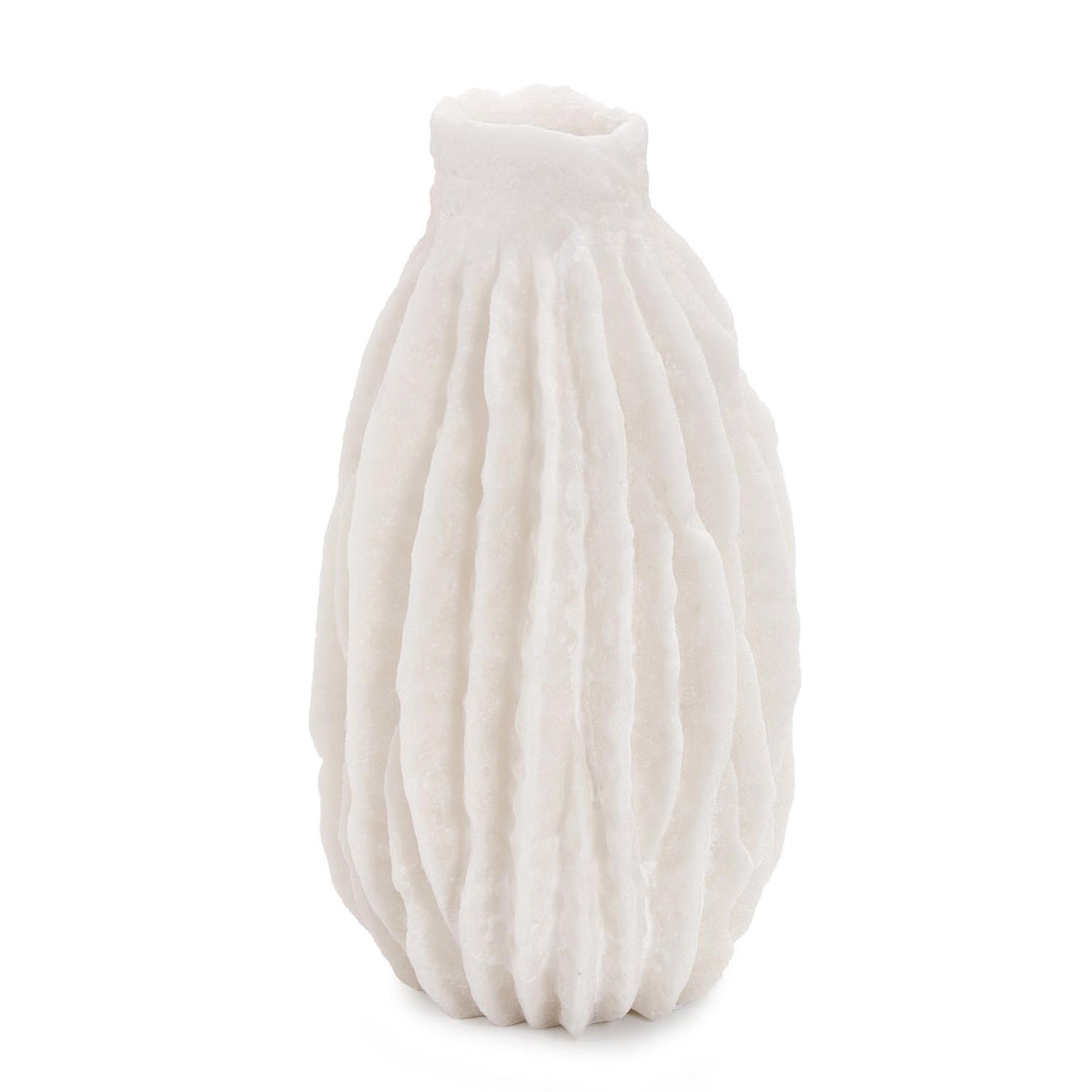 Howard Elliott Collection Cacao White Vase, Small Vases Howard Elliott Collection   