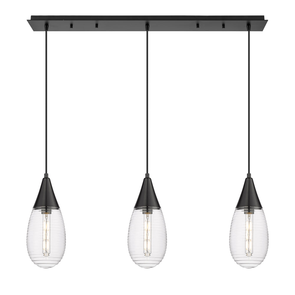 Innovations Lighting Malone 6" Linear Pendant - Matte Black Pendants Innovations Lighting   