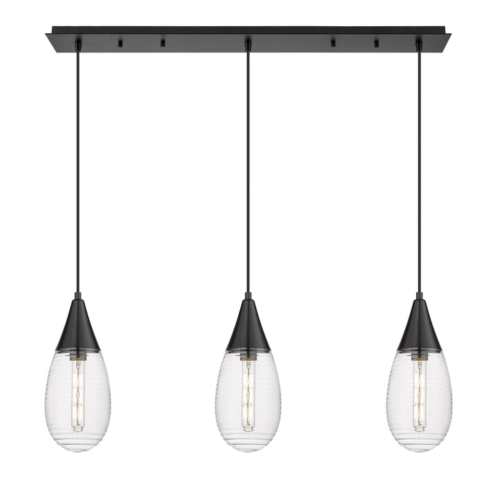 Innovations Lighting Malone 6" Linear Pendant - Matte Black Pendants Innovations Lighting   