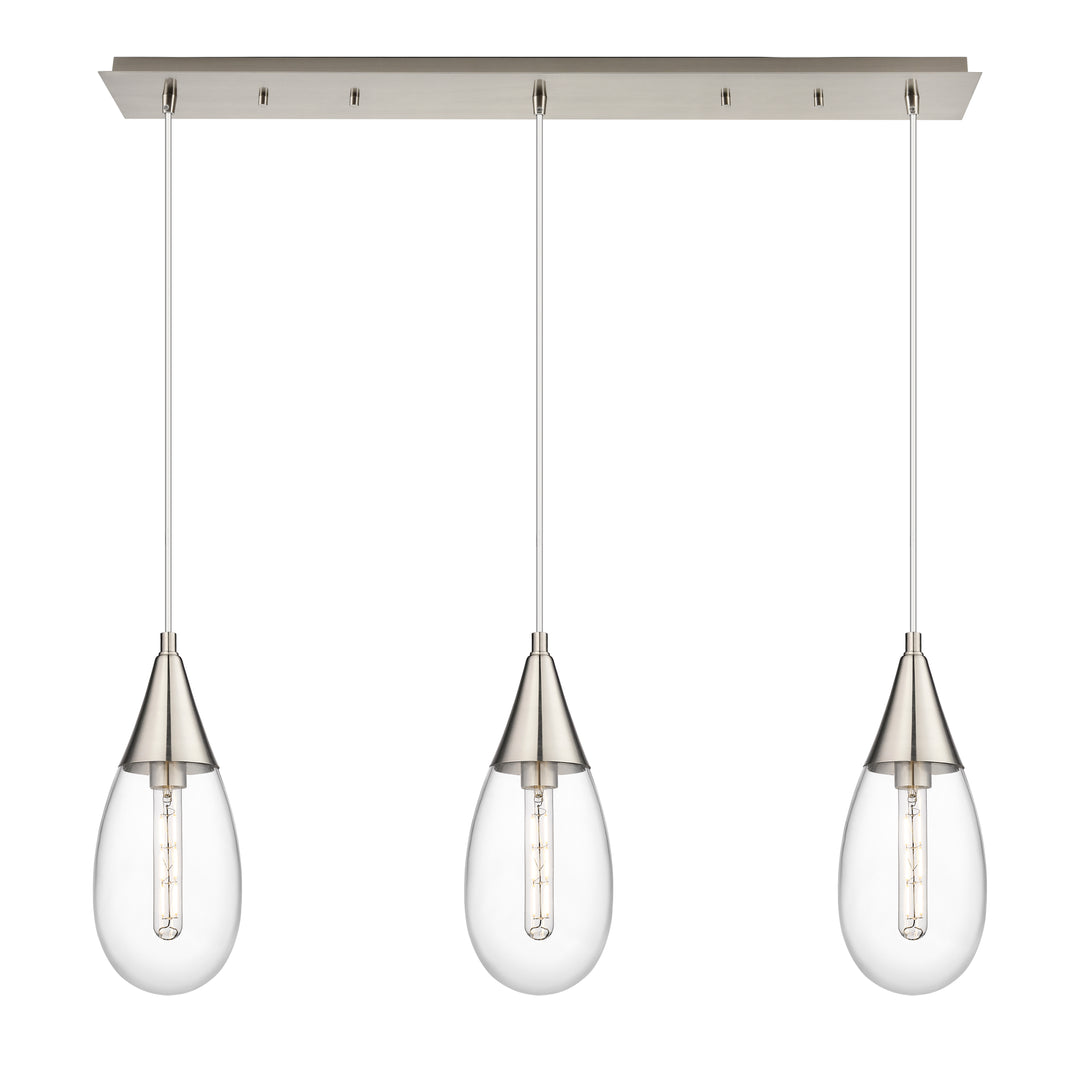 Innovations Lighting Malone 6" Linear Pendant - Brushed Satin Nickel Pendants Innovations Lighting   