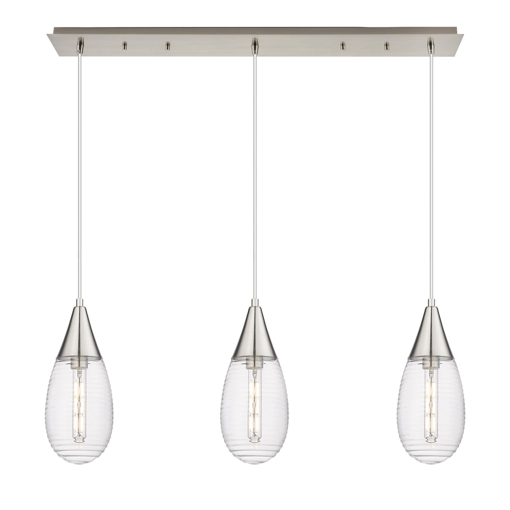 Innovations Lighting Malone 6" Linear Pendant - Brushed Satin Nickel Pendants Innovations Lighting   