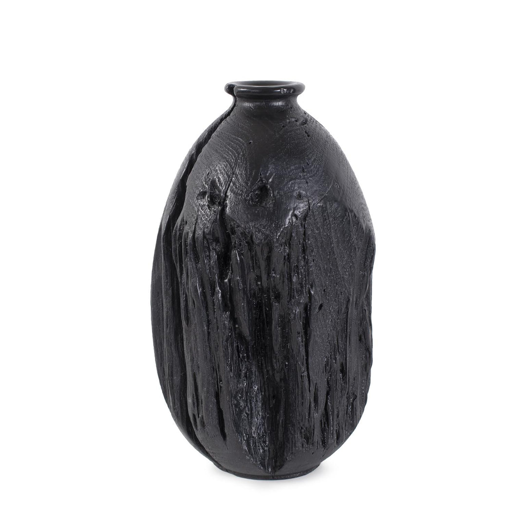 Howard Elliott Collection Haru Short Vase in Black