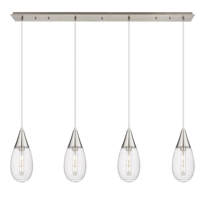 Innovations Lighting Malone 6" Linear Pendant - Brushed Satin Nickel Pendants Innovations Lighting   