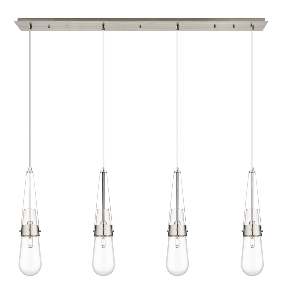 Innovations Lighting Milan 4" Linear Pendant - Brushed Satin Nickel Pendants Innovations Lighting   