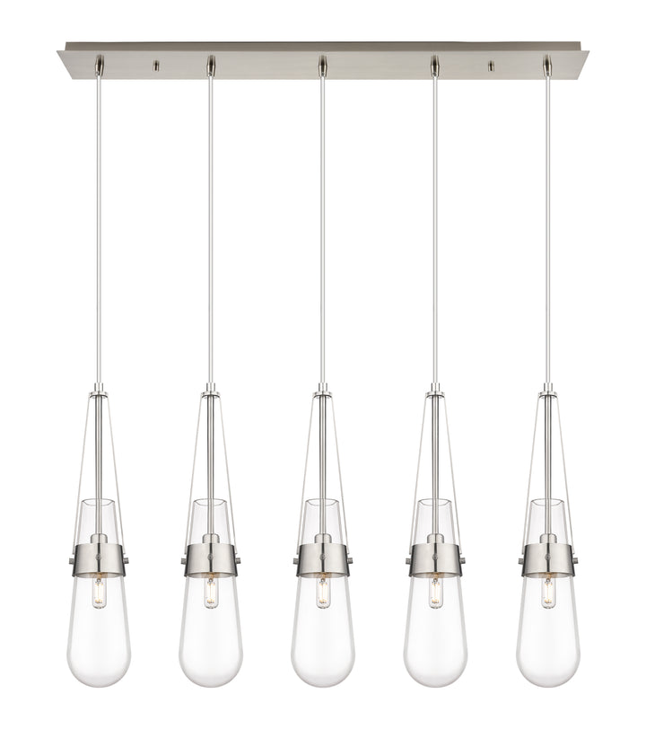 Innovations Lighting Milan 4" Linear Pendant - Brushed Satin Nickel Pendants Innovations Lighting   