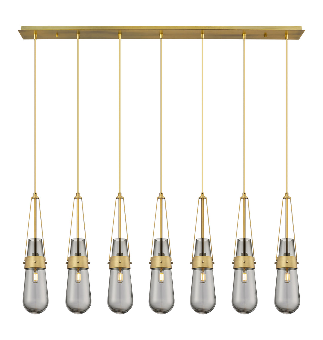 Innovations Lighting Milan 4" Linear Pendant - Brushed Brass Pendants Innovations Lighting   