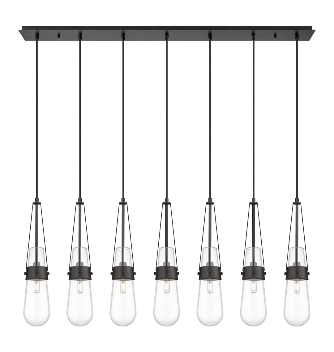 Innovations Lighting Milan 4" Linear Pendant - Matte Black Pendants Innovations Lighting   