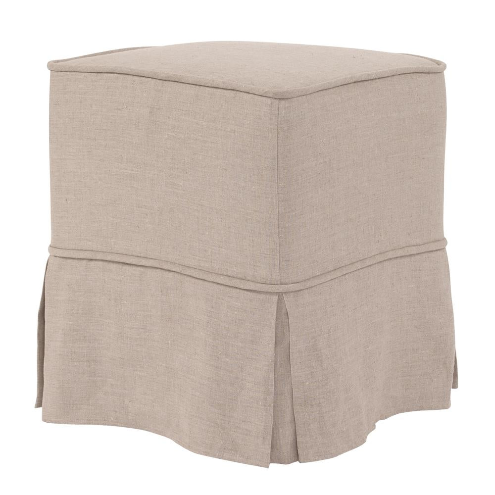 Howard Elliott Collection Universal Cube Linen Slub Natural - Skirted  Howard Elliott Collection   