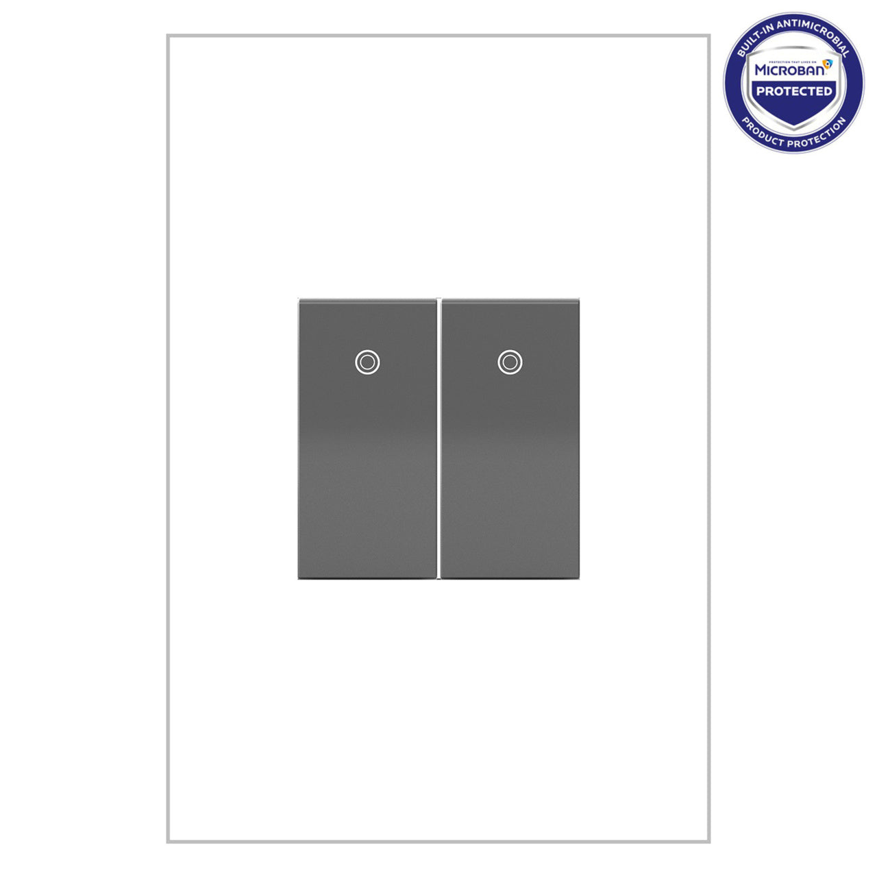 Legrand Paddle Switch, Half-Size, 15A Lighting Controls Legrand Magnesium  