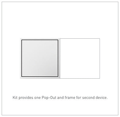 Legrand Pop-Out Outlet, 2-Gang Outlets Legrand White  