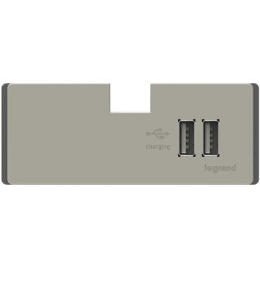 Legrand ADORNE 3.1 AMP USB CHARGING MODULE /WM Lighting Controls Legrand Titanium  