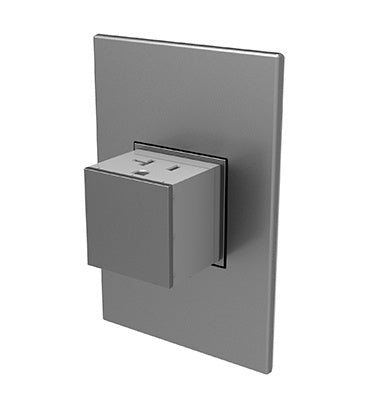 Legrand Pop-Out Outlet, 20AMP, 1-Gang Lighting Controls Legrand Magnesium  