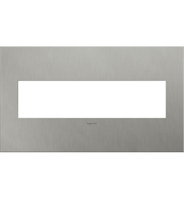 Legrand Brushed Stainless Steel Wall Plate