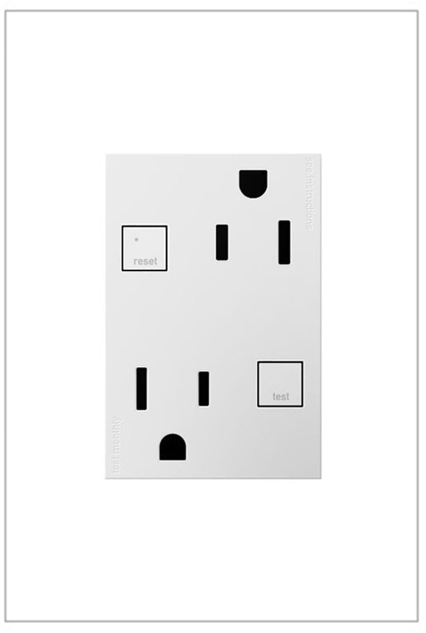 Legrand Tamper-Resistant GFCI, Plus-Size, 15A Lighting Controls Legrand White  