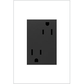 Legrand Tamper-Resistant Outlet, Plus Size, 15A Lighting Controls Legrand Graphite  