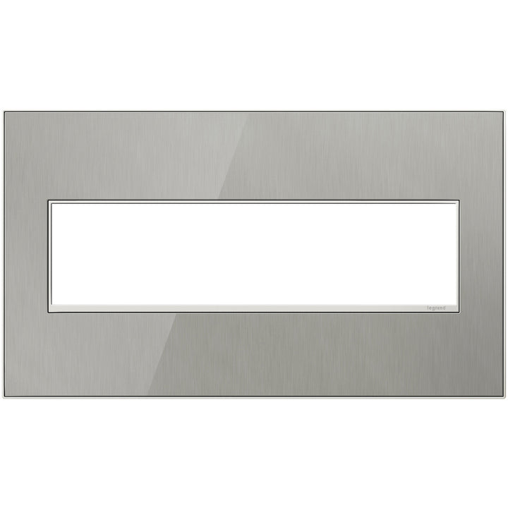 Legrand Brushed Stainless Wall Plate