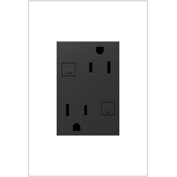 Legrand Tamper-Resistant GFCI, Plus-Size, 15A Lighting Controls Legrand Graphite  